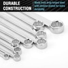DURATECH Extra Long Ratcheting Wrench Set, Double Box End Wrench