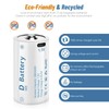 D Cell Batteries 4 Pack,Lithium D Batteries 5600mWh, Rechargeable D