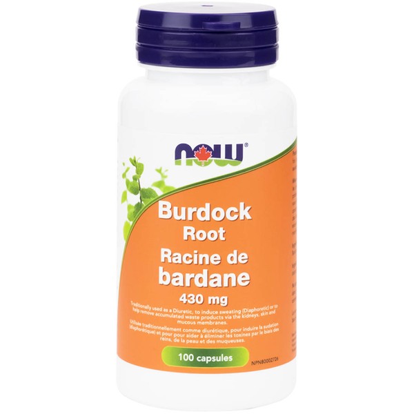 NOW Burdock Root, 430mg, 100 Capsules