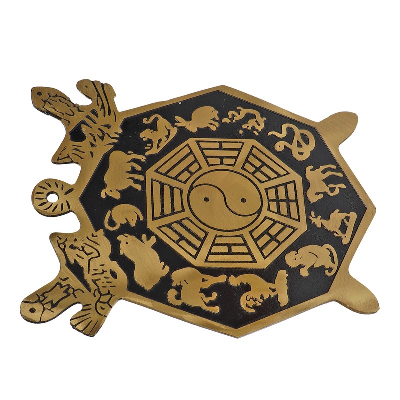 Bagua Mirror Strong Brass 12 Animal Signs Bring Auspiciousness Hermony