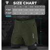 RDX Men’s Running Shorts, 2 in 1 Athletic Breathable Quick