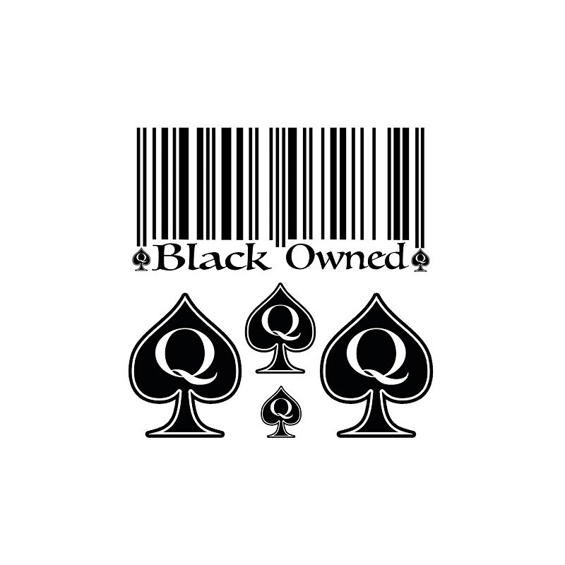 5 Sheet - Black Owned and QoS Temporary Tattoo Pack