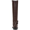 Style & Co. Womens Maliaa Faux Leather Knee-High Boots Brown