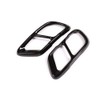 DIYUCAR Exhaust Trim Stainless Steel Glossy Black