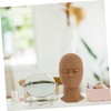 Healvian 1pc Training Mannequin Head with Replaceable Eyelids Realistic Makeup