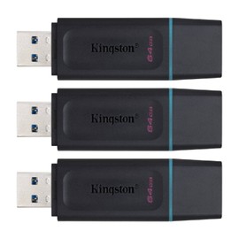 Kingston Unidad flash DataTraveler Exodia de 64 GB, DTX/64 GB (paquete de 3)
