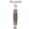 Professional Men Bamboo Handle Manual Shaver Portable Beard Body Hair