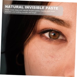 Gatuida 20 Sheets Natural Invisible Eyelid Stickers Breathable Double Eyelid Tape for Hooded Eyes Skin Color Easy to Use Durable and Convenient Makeup