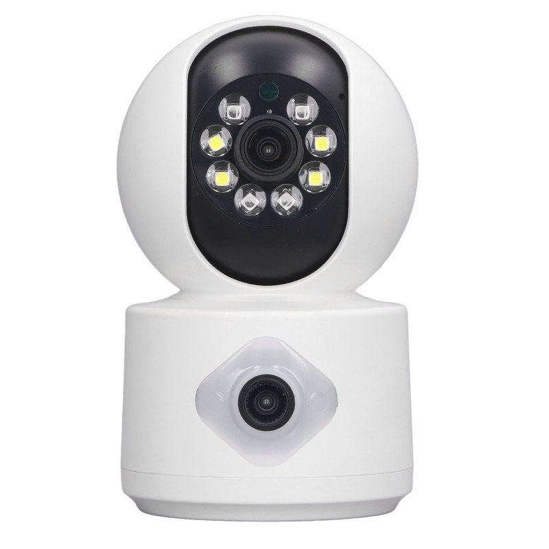 Home Security Camera 2MP Dual Lens Night Vision Remote Control