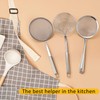 Shappy 3 Pieces Spider Strainer Skimmer Spoon Set, Stainless Steel