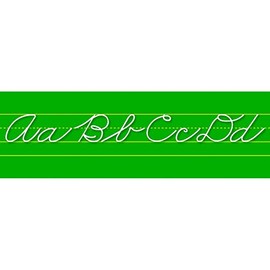 North Star Teacher Resource Traditional Cursive Alphabet Lines Bulletin Board Set