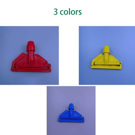 Plastic Mop Head Socket Holder Clip Replacement Plug Yellow/Blue/Red