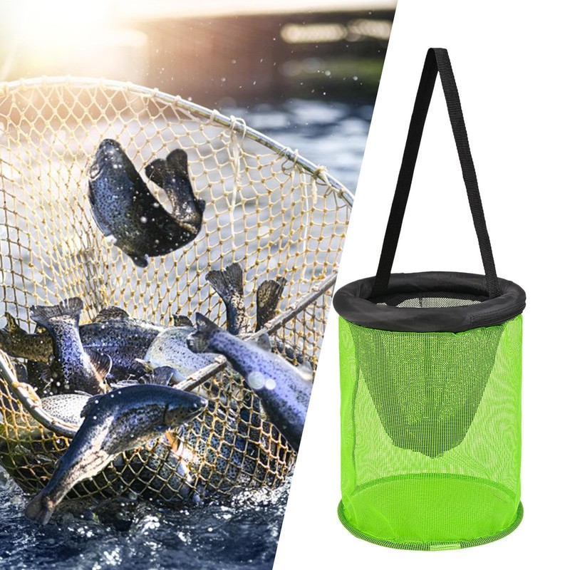 Crab Basket | Foldable Crayfish Storage Cage - Portable Floating