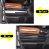 Unbranded ABS Interior Door Panel Trim Strips Matte Black 4pcs