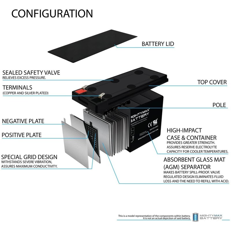 Mighty Max Battery 12V 9AH Battery for Higdon Pulsator II