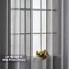 MIULEE 2 Panels Natural Linen Semi Sheer Window Curtains Elegant