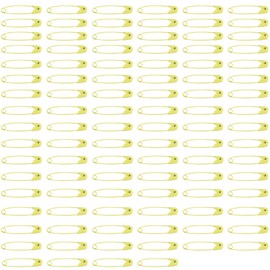 100Pcs Safety Pins,30mm Safety Pins for Clothes.Stainless Steel Safety Pins,for Clothes Sewing Handicrafts,DIY Yellow