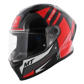 MT Stinger 2 full face helmet Tron gloss black red