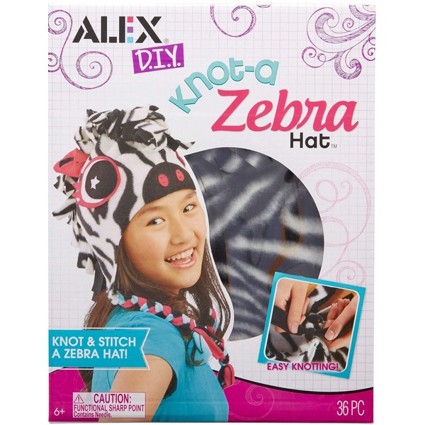 ALEX DIY Knot-A Zebra Hat Craft Kit