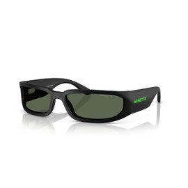 ARNETTE Men's An4349 Smaze Sunglasses, Matte Black/Dark Green, 61 mm