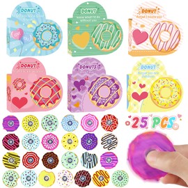 Valentines Day Cards for Kids Classroom, 25PCS Valentines Day Gifts for Kids with Fidget Spinner and Heart Box, Stress Relief Toy, Valentines Cards for Kids School Boys Girls Party Favors Exchange