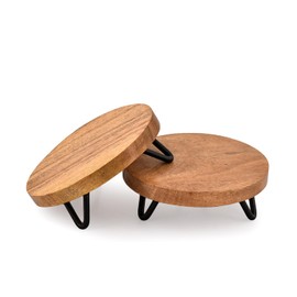 Indus Lifespace Riser Display Risers for Party Platter Dessert Stands Apply to Party, Dining Bar, Living Room or Garden Set of 2 (10.16 cm x 10.16 cm x 3.81 cm)