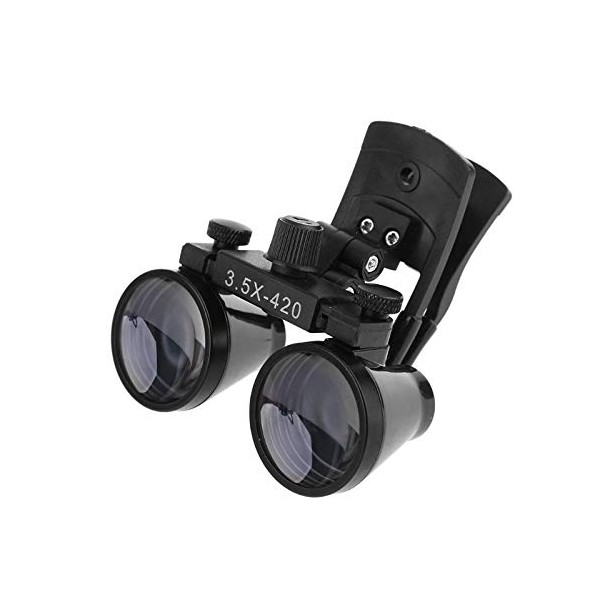 NSKI 3.5X420mm Binocular Plastic Clip Loupes DY-110 Lab Head Magnifier