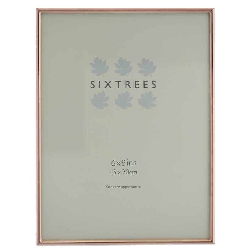 Sixtrees 2-405-68 Winchester Copper 8x6 inch Photo Frame. Complete with