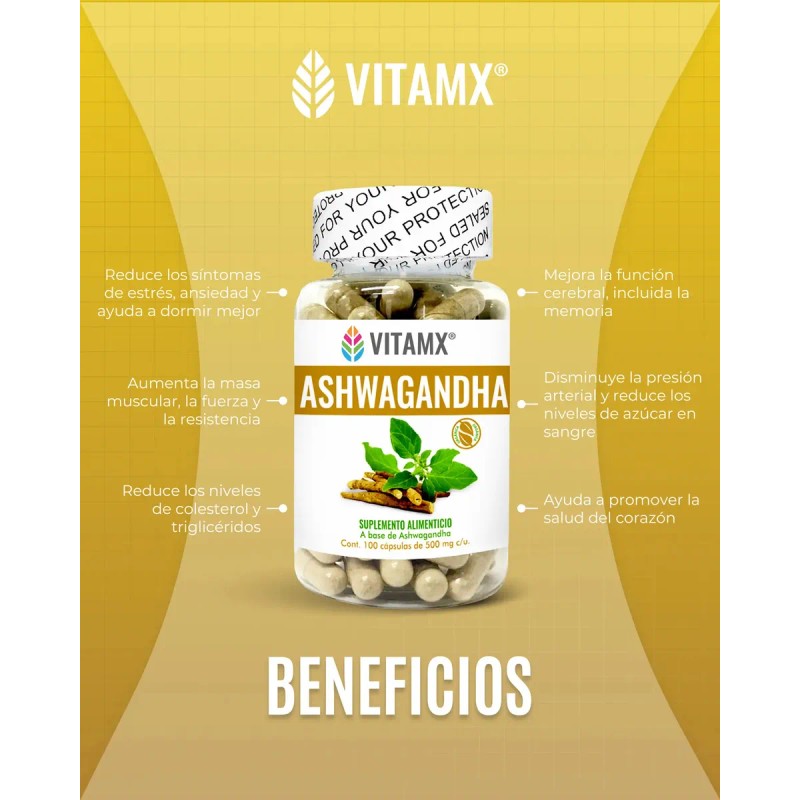 Vitamx Suplemento Antiestrés Relajante 100 Capsulas Natural