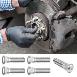 5PCS Wheel Studs, Steel Tire Studs M12x1.5 & 48mm Long, Wheel Stud Car Accessories, Replaces OEM#610-266 90942-02049, Compatible with Toyota Chevy Lexus Scion Pontiac (5pcs)