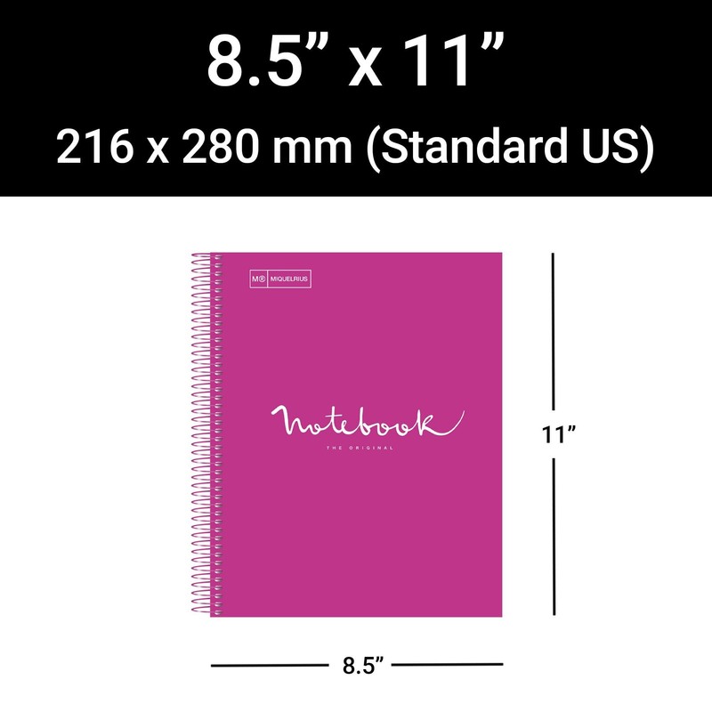 Miquel Rius M Emotions 1 Subject Notebook, Lined 11" x