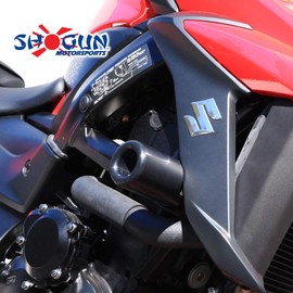 Shogun Suzuki GSX-S750 GSX S750 GSXS-750Z 2018 2019 2020 2021 NO CUT Black Frame Sliders Fits ABS & NON ABS Models - 750-5619 - MADE IN THE USA