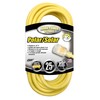 Polar/Solar 1787 10/3 15-Amp SJEO Outdoor Extension Cord with Lighted End, 25-Foot