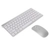 Smart Wireless Keyboard Mouse Kit Silent LED Indicator Waterproof Power