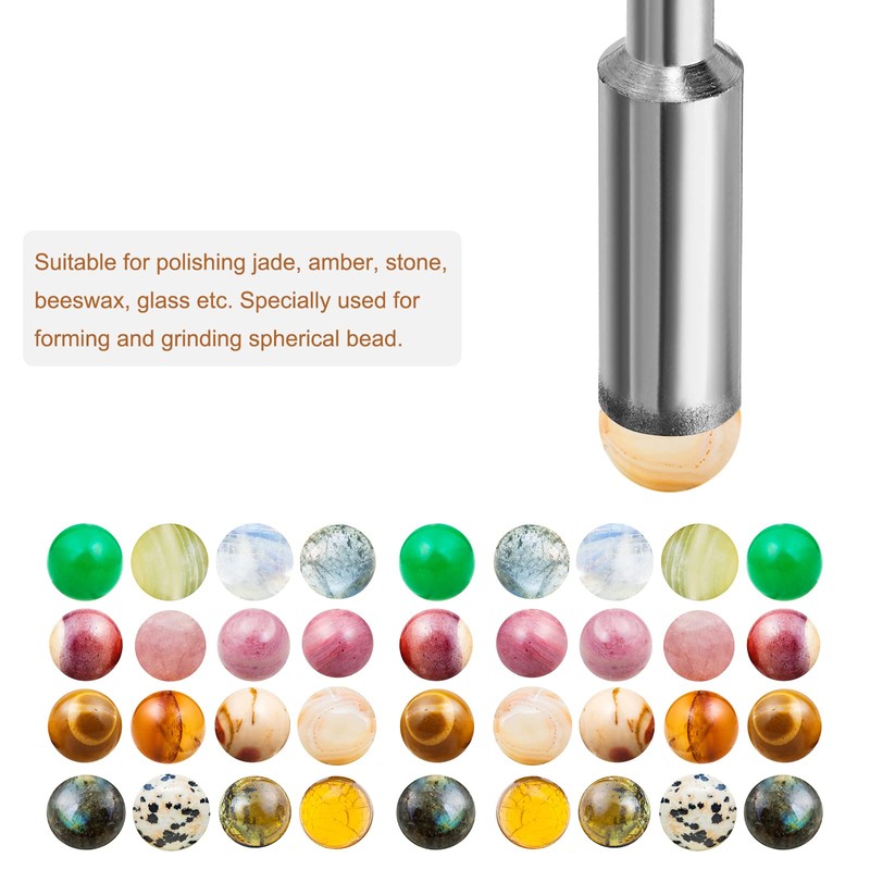 uxcell Diamond Grinding Mounted Point, 40mm 100 Coarse Grits Spherical