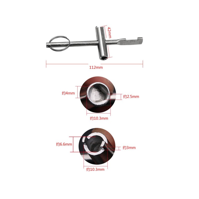DGBRSM 6IN1 Multi-functional Utility Key Kit for Various Valves Such