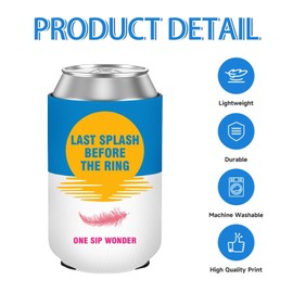 Bride Soon Bachelorette Party 12 oz Can Cooler Sleeves 12 Pack, Bachelorette Party Accessories, Can Cooler Insulated Set in Different Designs, Bridesmaid Bachelorette Party Favors Supplies, Standard