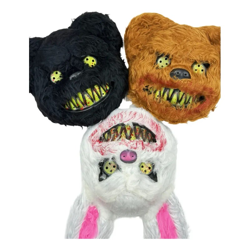 Mascaras Halloween De Conejo Y Oso Sangriento Miedo Fiesta