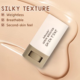 2Pcs Foundation Stick Beauty Balm Serum Boosted Skin Tint, Solid Tinted Moisturizing Serum Contour Stick Foundation Face for Women, Hydrates, Natural Finish Makeup (#3, 3))