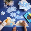 TaoBary 78 Pcs 3D Snowflake Bulletin Board Cutouts Set Winter