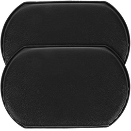 Healvian Set of 2 Wheelchair Leg Rest, Leather Replacement Pads for Wheelchair Legs, Adjustable Footrest with Clamp Bracket, Accessories for Wheelchair, Replacement Pads for Calf Support