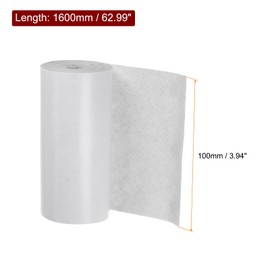 HARFINGTON Linen Repair Patches 3.9"x63" Self-Adhesive Fine Linen Couch Fabric Patches Tape for Furniture Upholstery Sofa Clothing, White