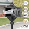 Mail Box Heavy Duty Mailbox Postal Box Security Cast Aluminum