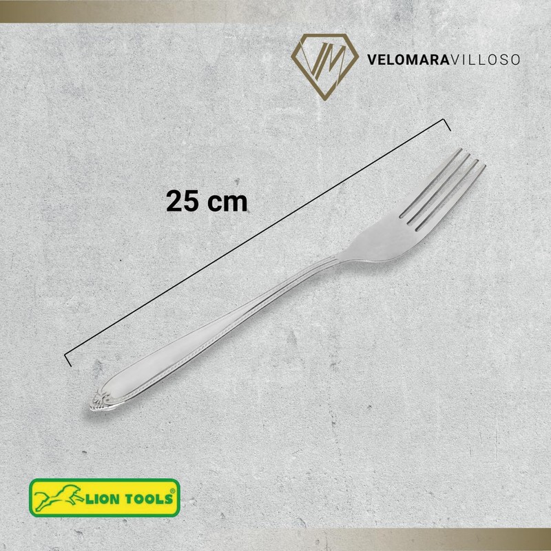 LION TOOLS Tenedores Acero Inoxidable Para Restaurante Set De 12