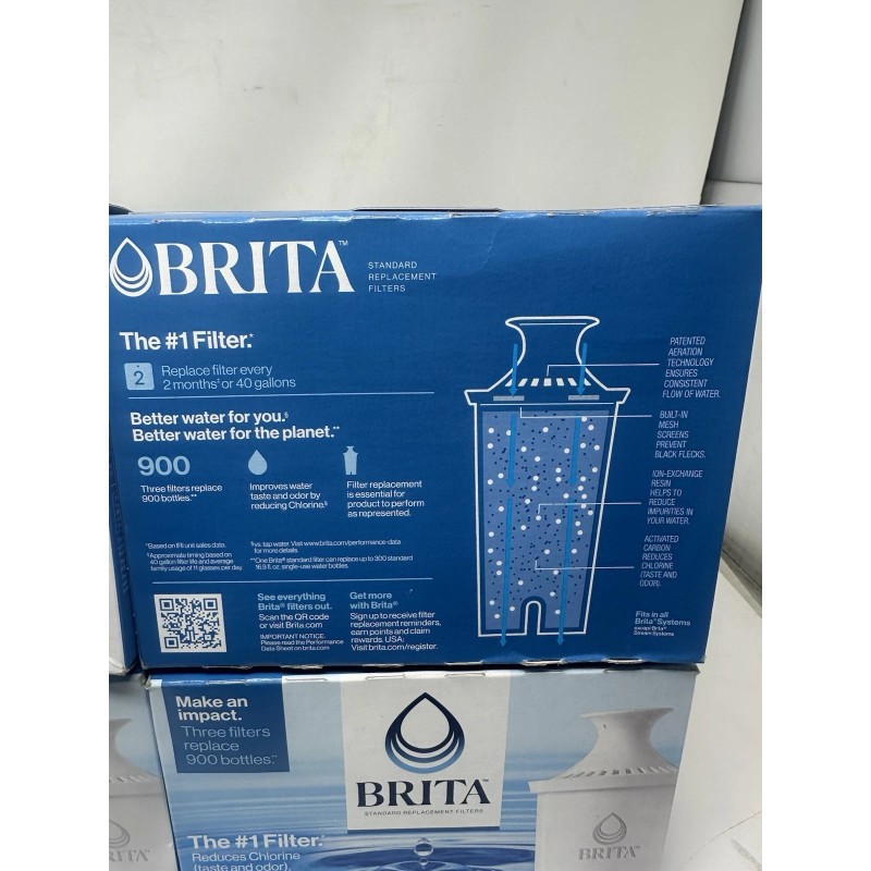 BRITA 4 Packs Of 3 Brita Water Pitcher Replacement Water