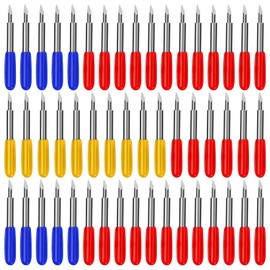 AUNKZL 50 Pcs Replacement Blades Compatible with Explore Air /Air2/Air 3 /Maker/Maker 3 Cutting Machines - Include 10PCS Fine Point Blade, 30PCS Standard Blades, 10PCS Deep Cut Blade
