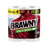 Brawny Tear-A-Square Paper Towels, 2 Double Rolls = 4 Regular