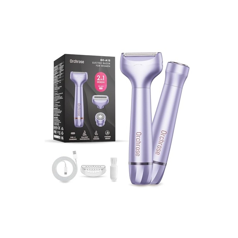 Electric Foil Razor Rechargeable for Women: Hair Removal for Women