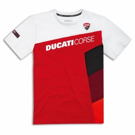 Ducati DC Sport T-Shirt 987705 (White/red, X-Large)
