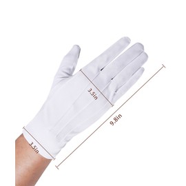 JISEN Men Formal Tuxedo Honor Guard Parade Nylon Cotton Non-slip Touchscreen Gloves